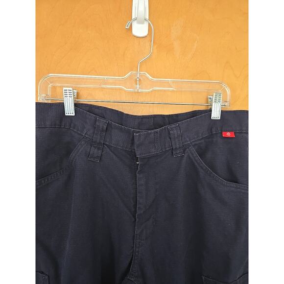 BULWARK FR Cargo Pants Mens 32x32 Navy Blue Flame Resistant Westex G2 Fabric - Picture 2 of 7